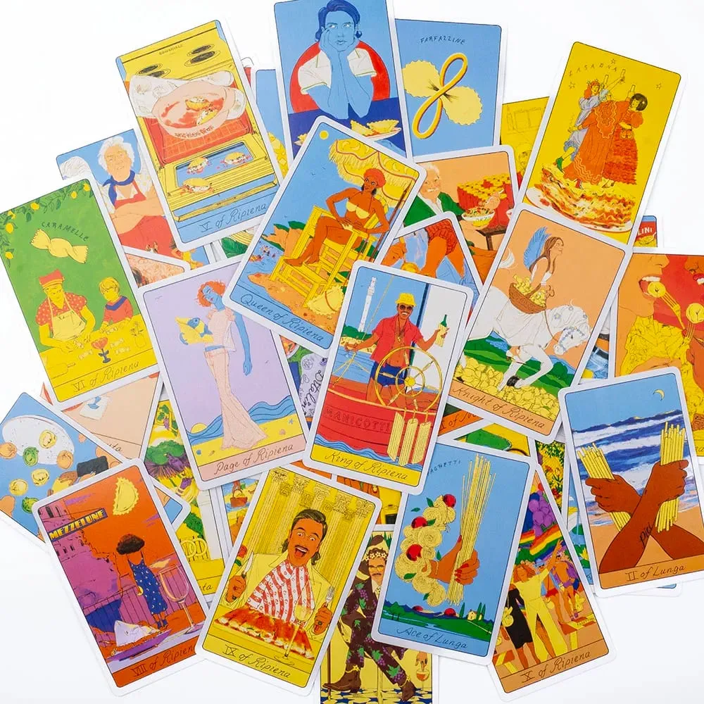 78Cards The Pasta Tarot Cards English Visions Divination Edition Deck Επιτραπέζια παιχνίδια — image 6