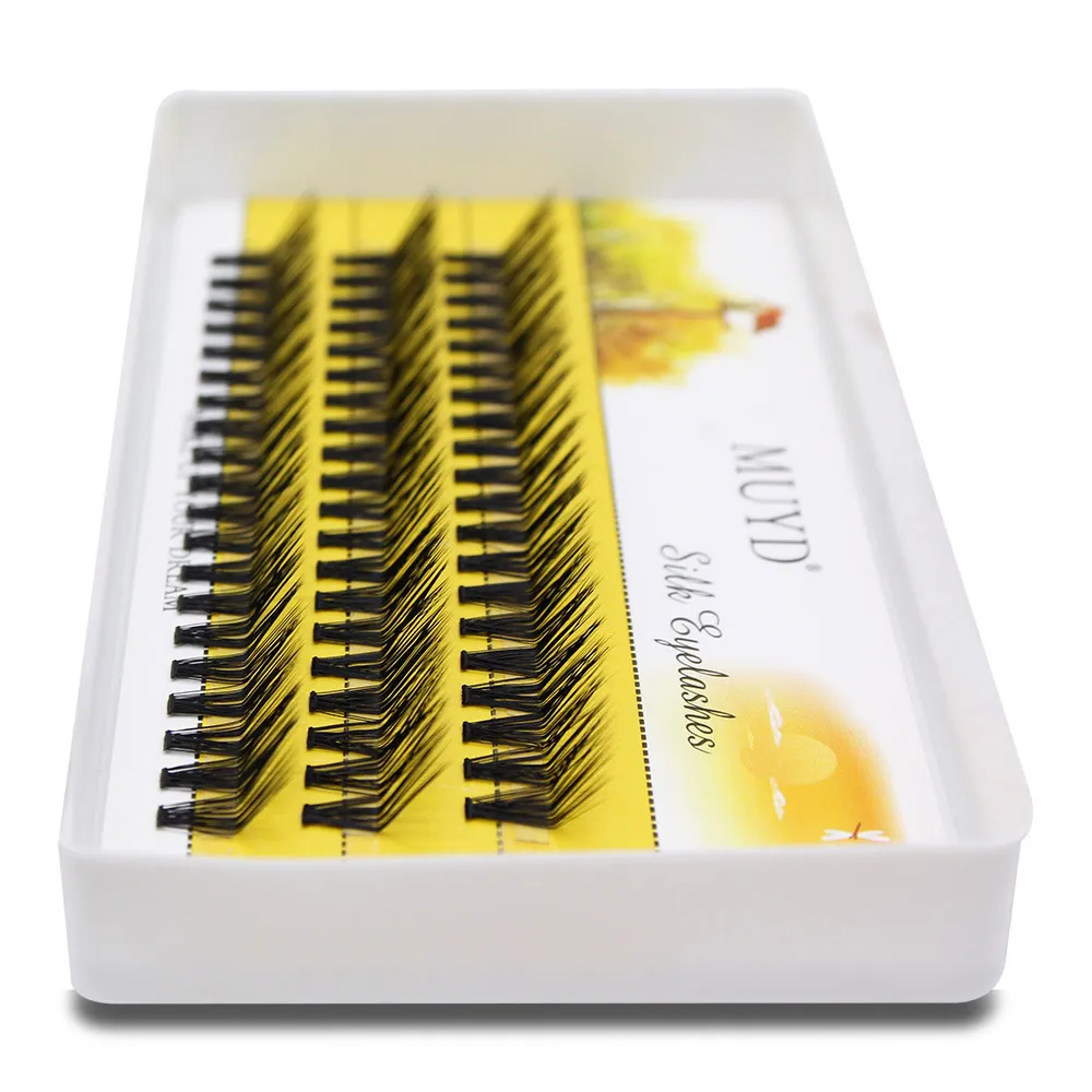 Prefessional M Curl Foxy Eyes Lashes Cluster Soft Silk Individual Eyelashes Extension Makeup False Eyelash L Curl Fox Eye