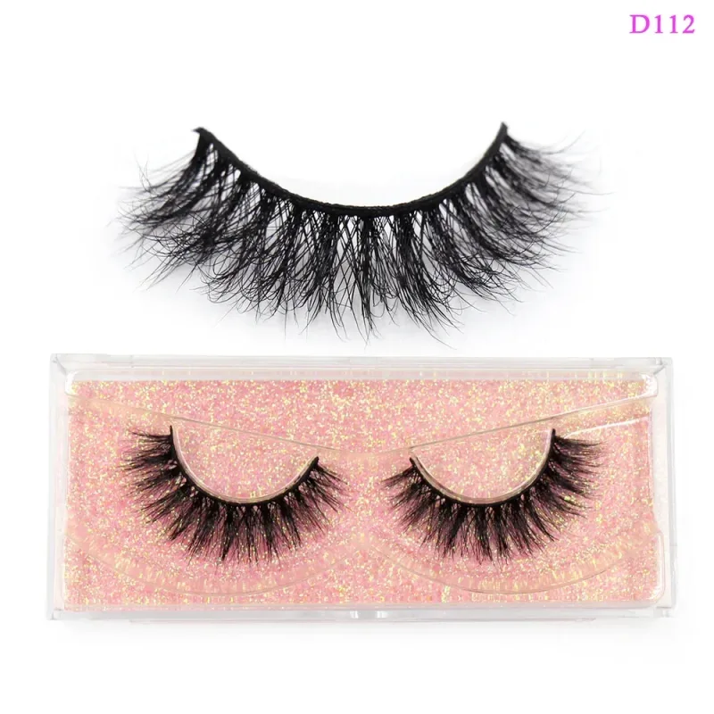 3D Mink Lashes Μαλακές τρίχες Ψεύτικες βλεφαρίδες Αφράτος όγκος Wispy Fake Lashes Extension Μακιγιάζ — image 18