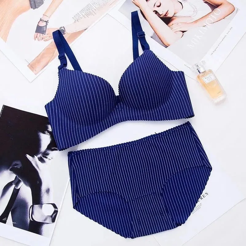 Ensemble Femme 2 τεμάχια Μη συρμάτινο σουτιέν και σετ εσώρουχα για κορίτσια Σέξι σετ εσωρούχων Γυναικεία κιλότα Εσώρουχα Bralette Mujer Lenceria