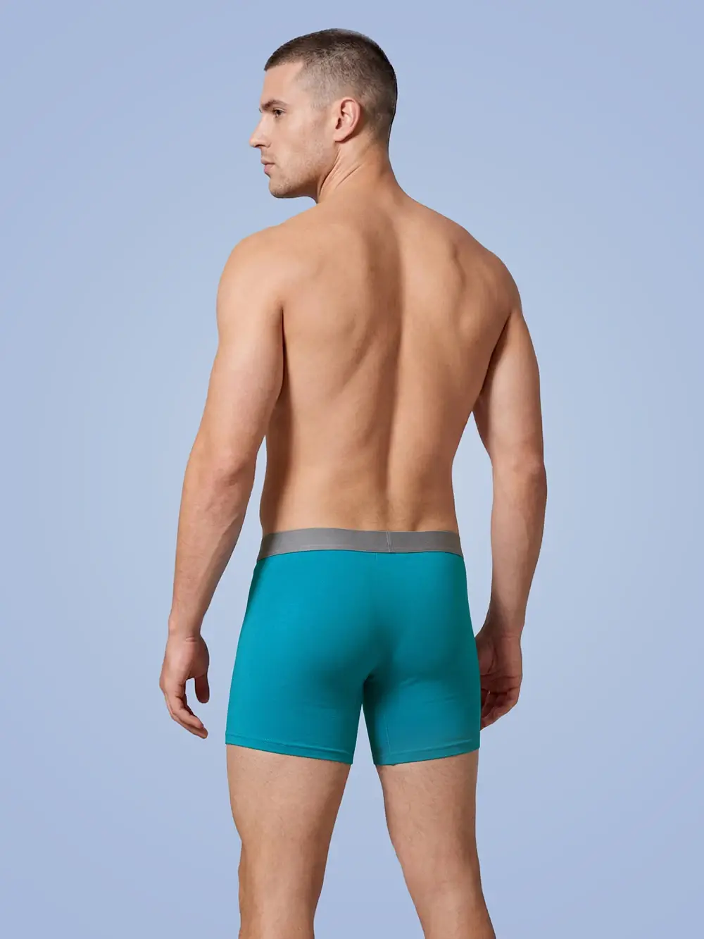 Large bag flat corner pants, long men's underwear sports shorts — image 15