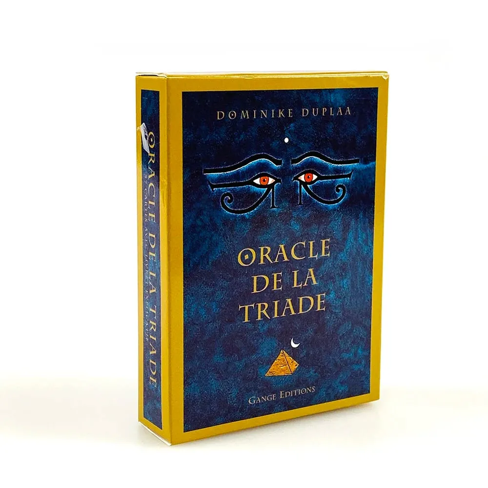 Oracle De La Triade קלפי אורקל בגרסה צרפתית חיזוי רוחני כרטיסי אורקל עם ספר הדרכה קלפי קריאה אזוטריים מיסטיים