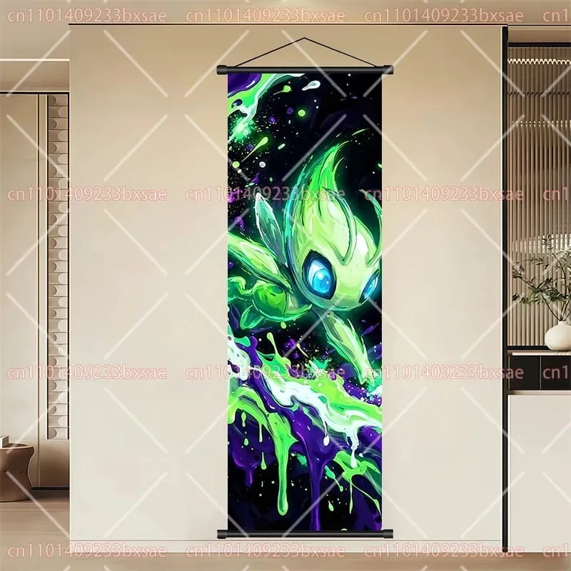 Pokémon Anime HD Scroll Painting Eevee Pikachu Suicune Charizard Mewtwo Διακόσμηση τοίχου με φόντο αφίσα Παιδικό δώρο — image 21