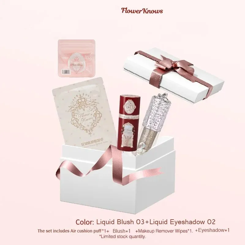 Flower Knows Makeup Kit Lipstick Set Make Up Blush Vitamin Lipgloss Remover Wipes Lip Gloss Χονδρική Maquillaje Profesional — image 2