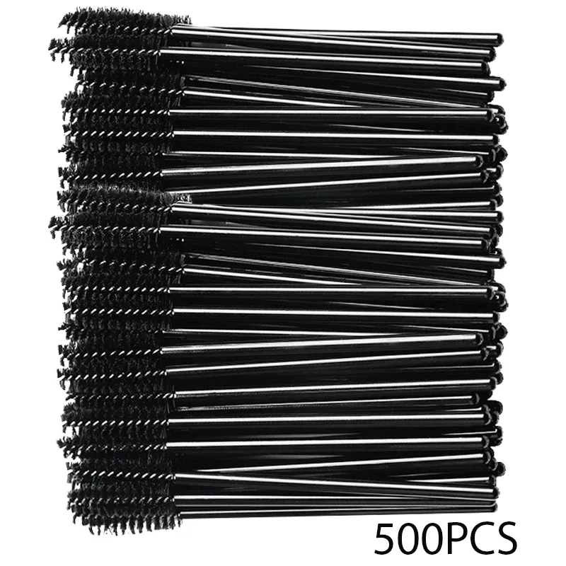 500Pcs Eyelash Brushes Eyelashes Extension Brush Mascara Wands Applicators Makeup Accessories For Eyelashes Eyebrows Wholesaler — image 8