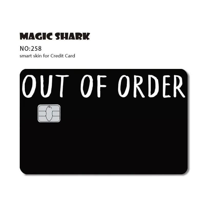 Magic Shark Dog Meme Hunter Snake Stonks 3M ματ μπροστινό αυτοκόλλητο PVC Κάλυμμα μεμβράνης για τραπεζική χρεωστική πιστωτική κάρτα — image 13