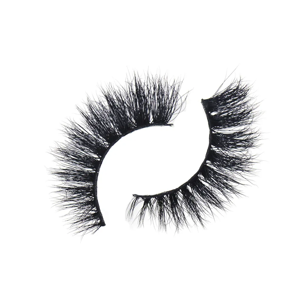 3D Mink Lashes Μαλακές τρίχες Ψεύτικες βλεφαρίδες Αφράτος όγκος Wispy Fake Lashes Extension Μακιγιάζ — image 4