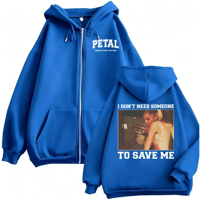 Ariana Grande Petal Core No necesito a alguien para salvar chaqueta sudaderas abrigos hombres mujeres Casual acogedor sudaderas con cremallera de alta calidad