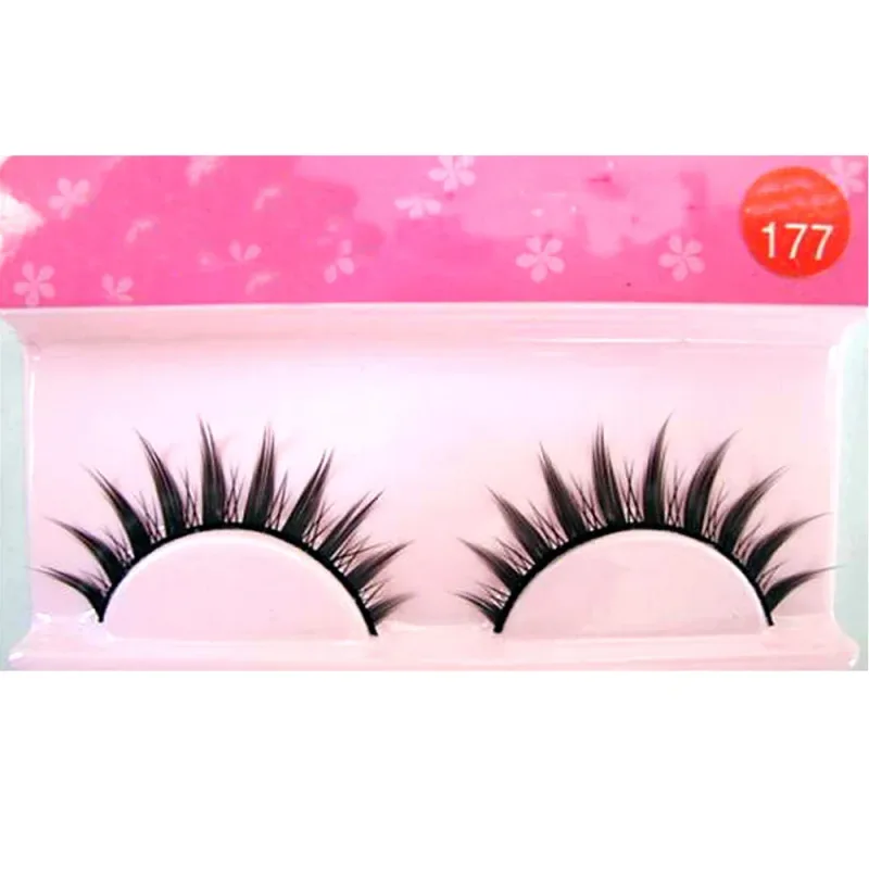 Λευκές βλεφαρίδες Cosplay Μακιγιάζ Natural Long Cross Strip Fase Eye Lashes