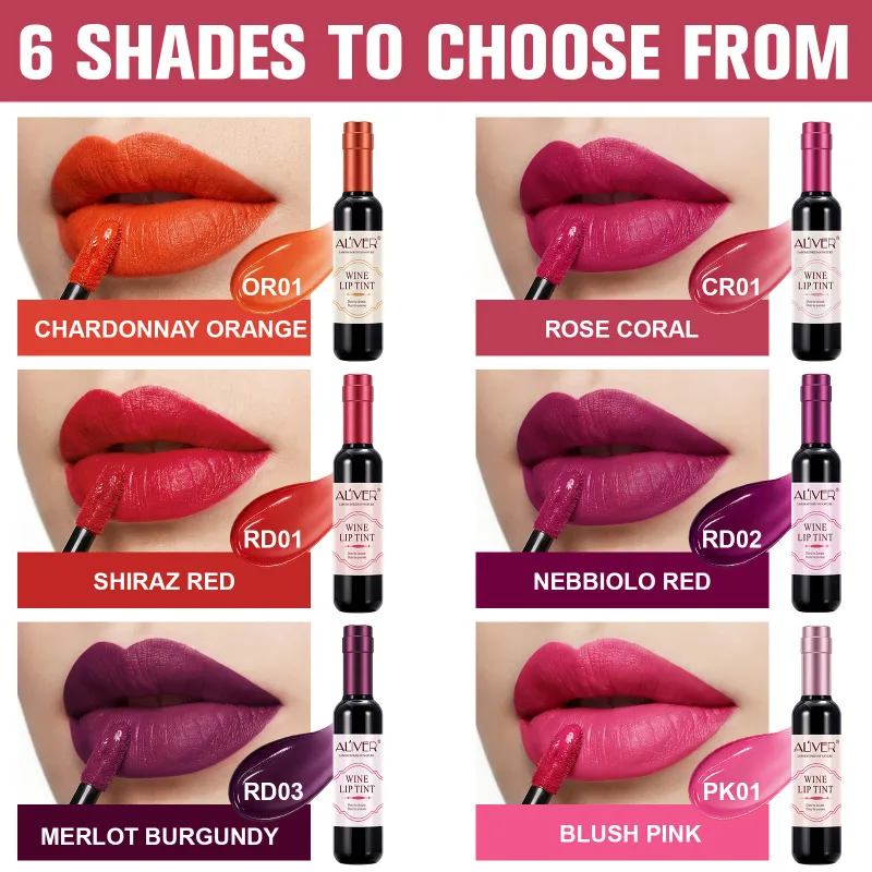 1 τεμ. Ματ Lip Gloss Σχήμα Μπουκαλιού Κόκκινου Κρασιού Σέξι Αντικολλητικό Κύπελλο Βελούδινο Ματ Γυμνό Υγρό Κραγιόν Γυναικείο Μακιγιάζ Lip Gloss — image 6