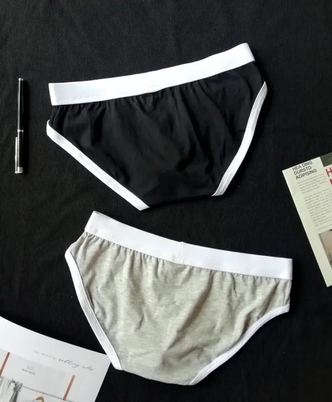 4PCS Men Cottn Briefs Underwear Simple Breathable Low Waist Lingerie Underpants Male Homewear Trunks Calzoncillos — image 18