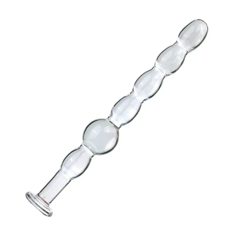 Glass Anal Plug Six styles Pulling Beads Dual Use Small Dildos Butt Plugs Masturbation Posterior Dilation Adult Sex Toys — image 5