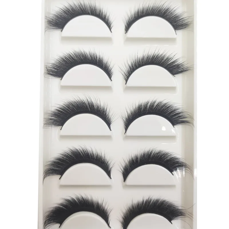 Natural 3D Mink False Eyelashes Soft Wispy Fluffy Eye Faux Lashes Make Up Eyelash Beauty Cat Cilios 5 Pairs 15 Styles — image 28