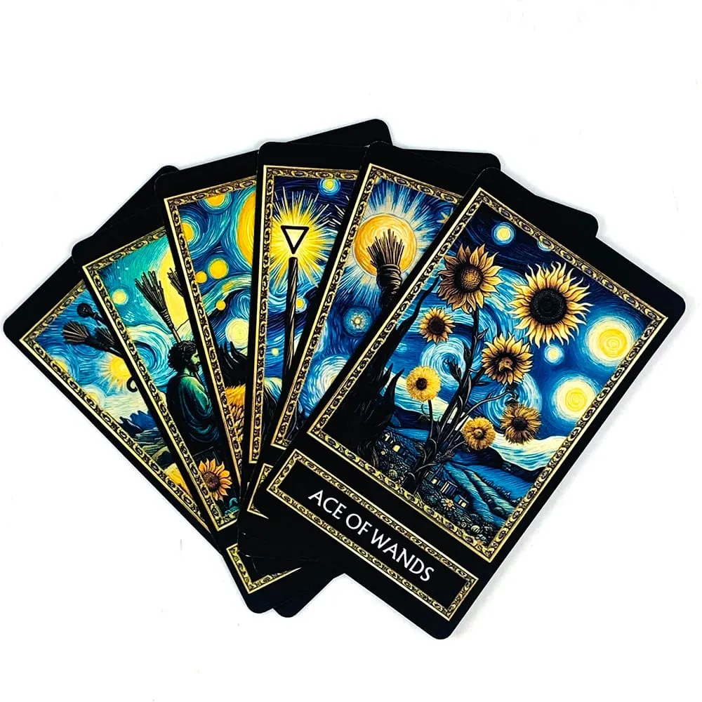 Νέες κάρτες Tarot A 78 Cards Deck Αγγλική έκδοση Fortune Telling Divination Deck Game For Family Party Game Card Game Δώρα Πρωτοχρονιάς — image 5