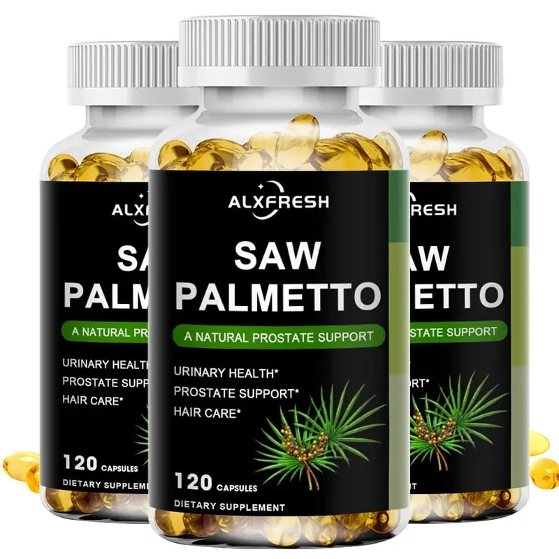 Συμπλήρωμα για την υγεία των μαλλιών Saw Palmetto Capsules High Potency for Prostate Urinary Tract — image 8