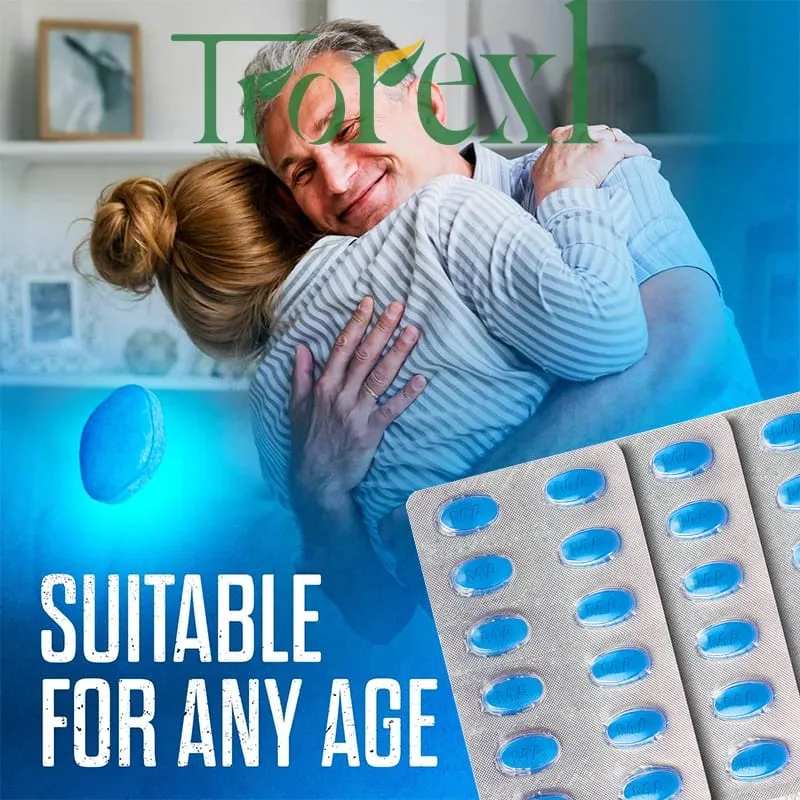 Trorexl-TonicBlu Pro - Kék tabletta a Rock-Hard Energy Volume Booster természetes osztriga ginzenghez a legjobb előnyökért