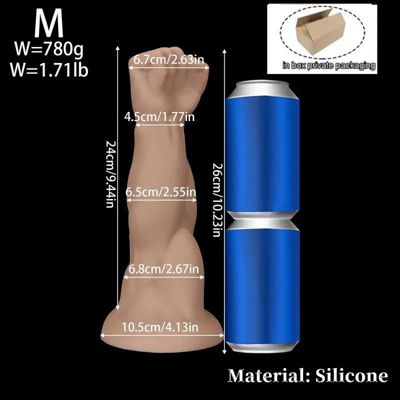 Consolador Anal con tapón de mano para adultos, dilatador de trasero Vaginal, estimulador profundo, expansor de ano, consolador grande masturbador, Juguetes sexuales anales para adultos — image 11