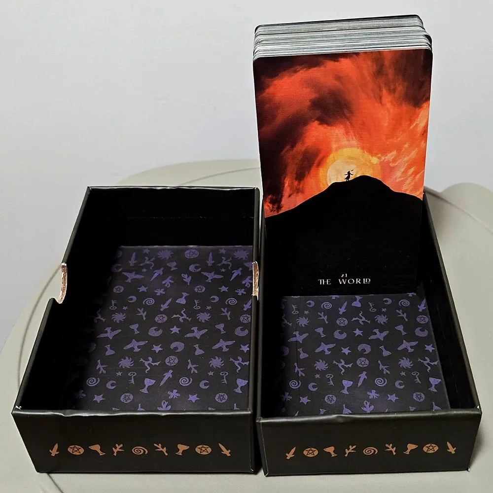 12*7 cm σε άκαμπτο κουτί - The Shadows We Cast Star Seeker Tarot Deck Atmospheric & Mystical 79-card set for Intuitive Readings — image 4