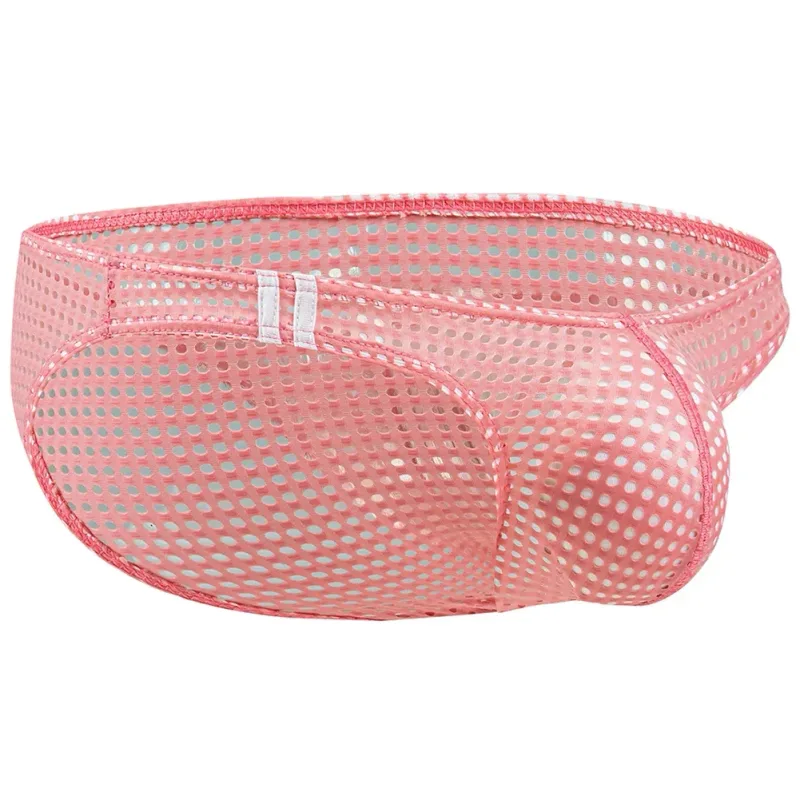 Men Briefs Summer Breathable Holes Underwear U Convex Thin Low Waist Briefs Slip Underpants Calzoncillos — image 23