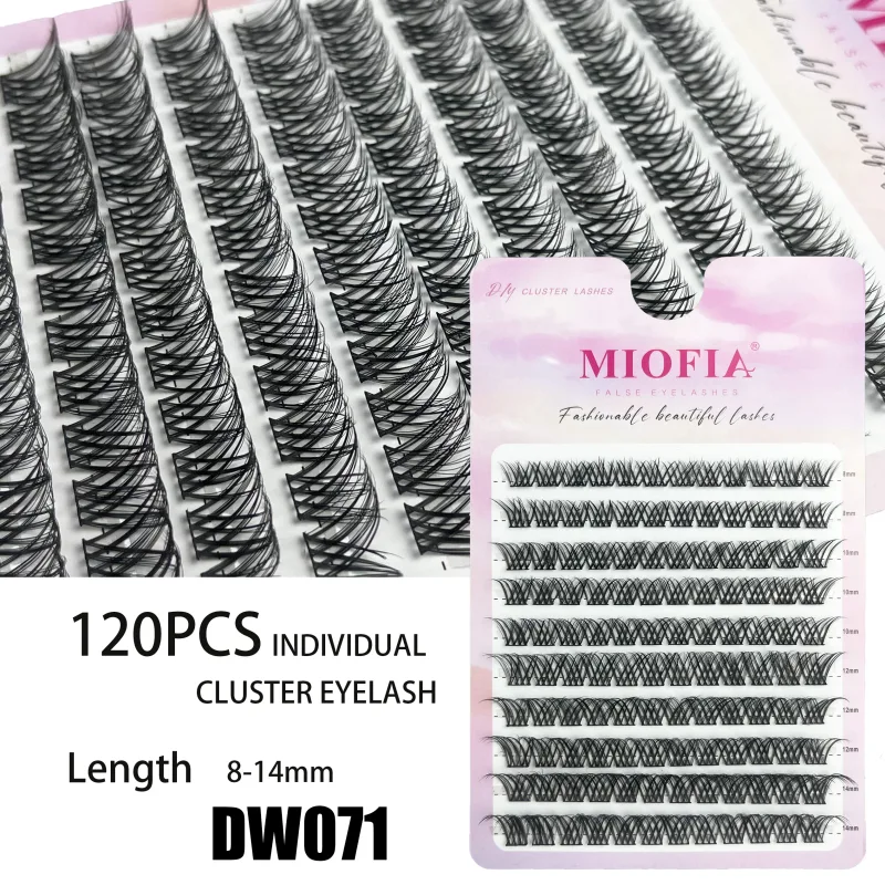 10 σειρές 3D Faux Mink Cluster Ψεύτικες βλεφαρίδες Cat Eye Lashes Φυσικές παχιές βλεφαρίδες DIY βλεφαρίδες μακιγιάζ Extensions βλεφαρίδων
