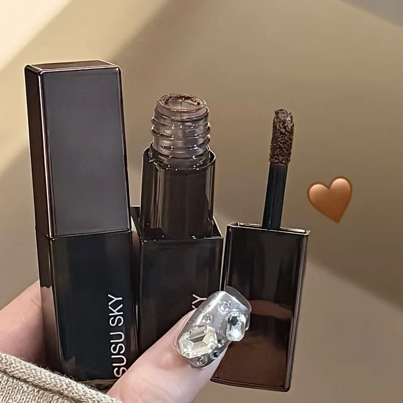Αδιάβροχο Punk Gothic ματ μαύρο κραγιόν Μωβ Lipgloss Μακιγιάζ Mousse Lip Mud Σκούρο κόκκινο καφέ Κραγιόν Αντικολλητικό Cup Lip Tint — image 4