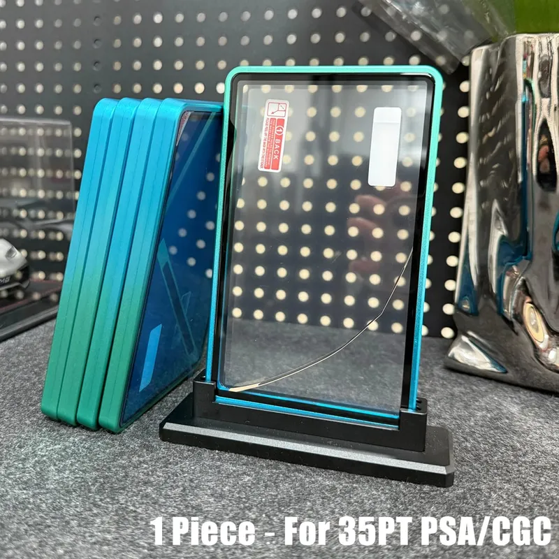 Multicolor Gradient Color Trading Card Protect Holder Metal Case for 35PT PSA CGC Graded Card