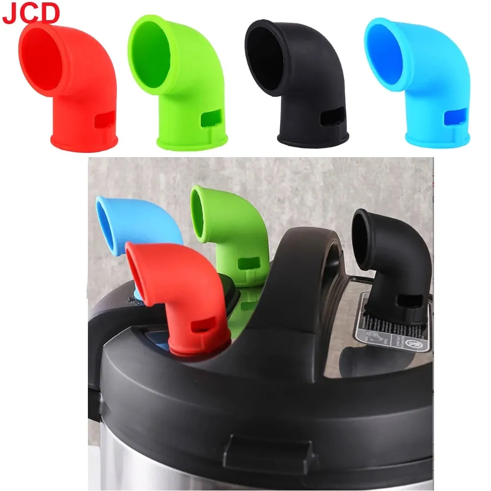 JCD 1 pc סיר לחץ סיליקון אביזרי שסתום שחרור מפנה אדים 360 מסתובב מטבח מיידי סיר סיליקון צינור שחרור