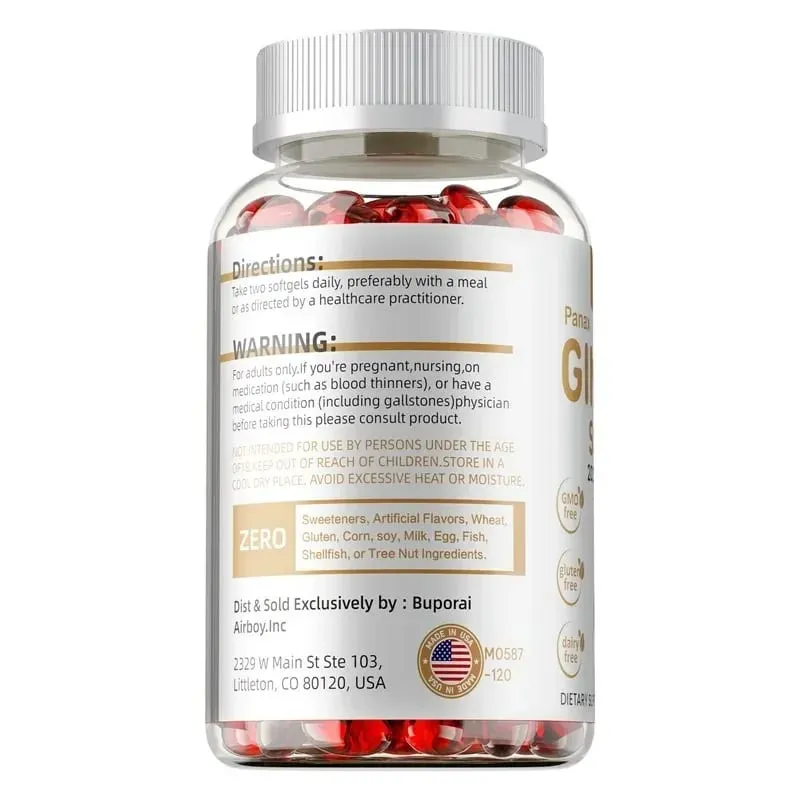 Panax Ginseng Capsules Ginseng Root Extract Supports Energy Strength Vigor Performance in Women and Men — image 5