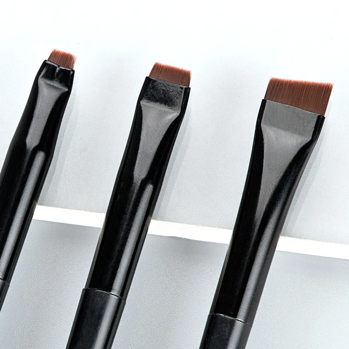 3 τμχ/σετ Blade Eyeliner Brush Brush Brush Portable Flat Fine Eye Liner Brow Contour Makeup Brushes Εργαλείο μακιγιάζ — image 5