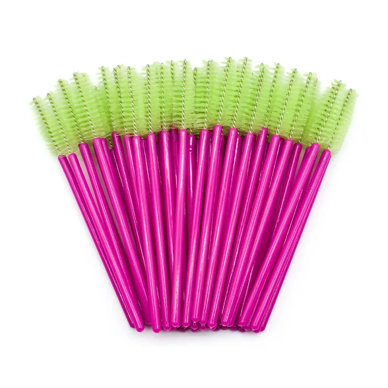 50 τμχ Βούρτσες Βλεφαρίδων μιας χρήσης Extension Rose Red Brush Brush Mascara Wand Eye Lashes Σετ καλλυντικών εργαλείων μακιγιάζ Beauty — image 12