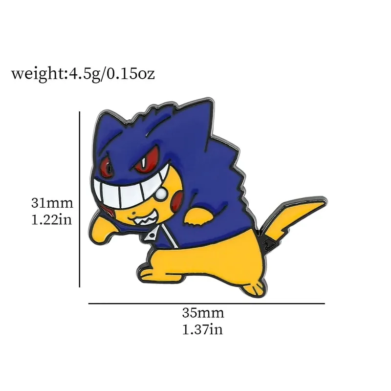 סיכות קריקטורה Gengar אנימה אמייל סיכות דש עבור אביזרי תרמיל אוסף אוסף סיכות תכשיטים — image 16