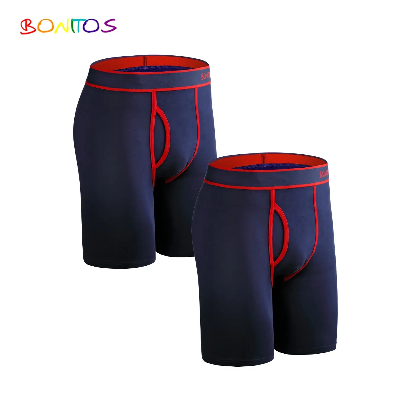 2 pz Confezione Gamba Lunga Boxer da Uomo Mutandine Kit Homme Mutande Boxer Slip Intimo per Uomo Cotone Maschile Sexy Set Box Palestra — image 13