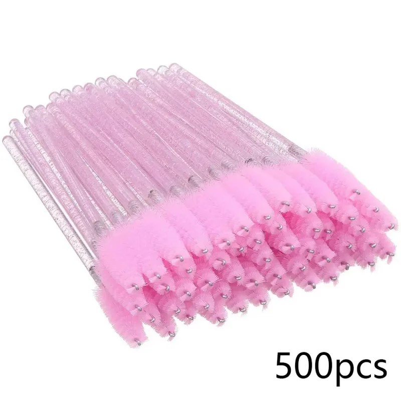 500Pcs Eyelash Brushes Eyelashes Extension Brush Mascara Wands Applicators Makeup Accessories For Eyelashes Eyebrows Wholesaler — image 9