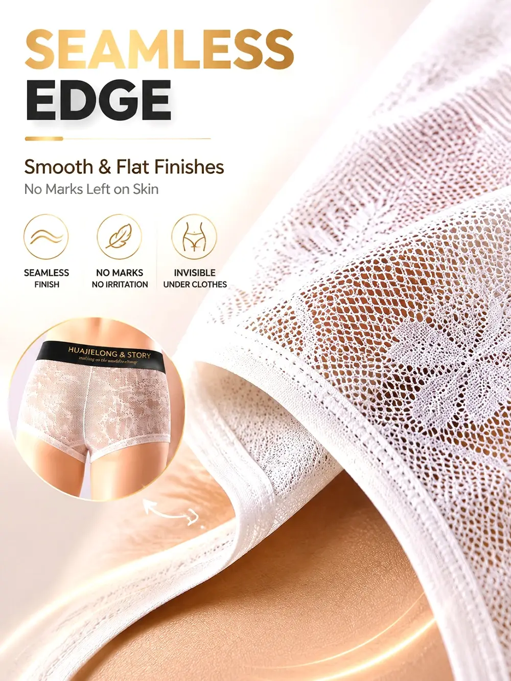 1/3PCS Sexy Lace Floral Knit Hollow Out Men Underwear Cool Ice Silk Breathable Mesh Crotch Boxers Man High Elastic Men's Panties — image 7