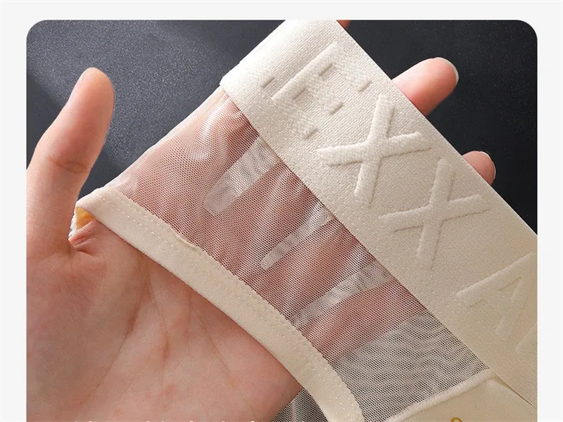 adults 18 plus cueca mesh men's underwear letter waist cuecas masculino print calzoncillos hombre 3D convex bag man lingеrie new — image 10