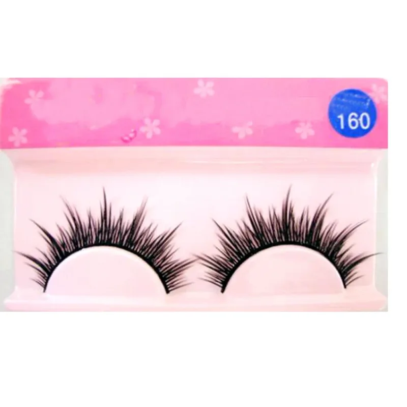 Λευκές βλεφαρίδες Cosplay Μακιγιάζ Natural Long Cross Strip Fase Eye Lashes
