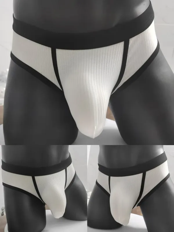 Men's Briefs with Large Pockets Are Very Sexy. Large-space Sports Underwear for Men