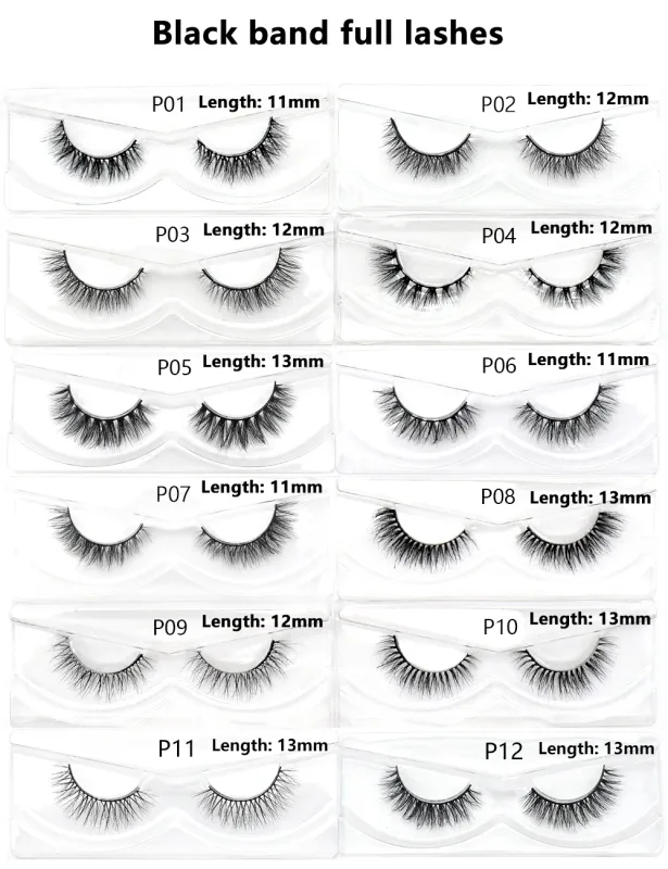 Μαζικά είδη 10/30/60/100 Pairs Mink Half Lashes Natural Long Fluffy Wispy Half False Lashes Extension Ελαφρύ κοντές βλεφαρίδες — image 18