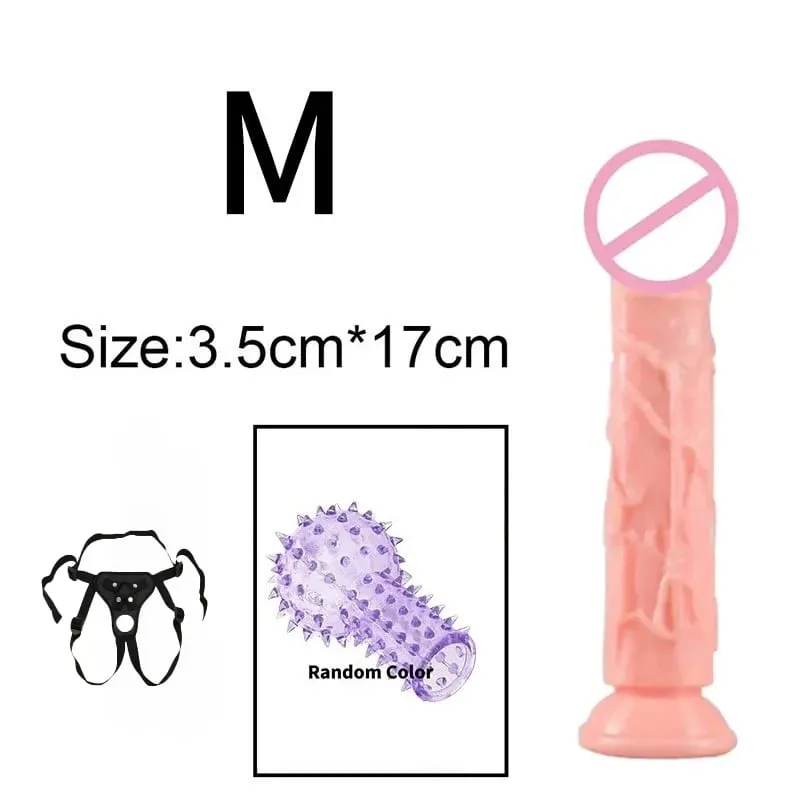 זול מציאותי 5 גדלים Butt Plug דילדו גבר נשים פין כוס יניקה צעצועי מין אנאלי כוס יניקה הומוסקסואל זין גדול מאוננות נרתיק — image 18