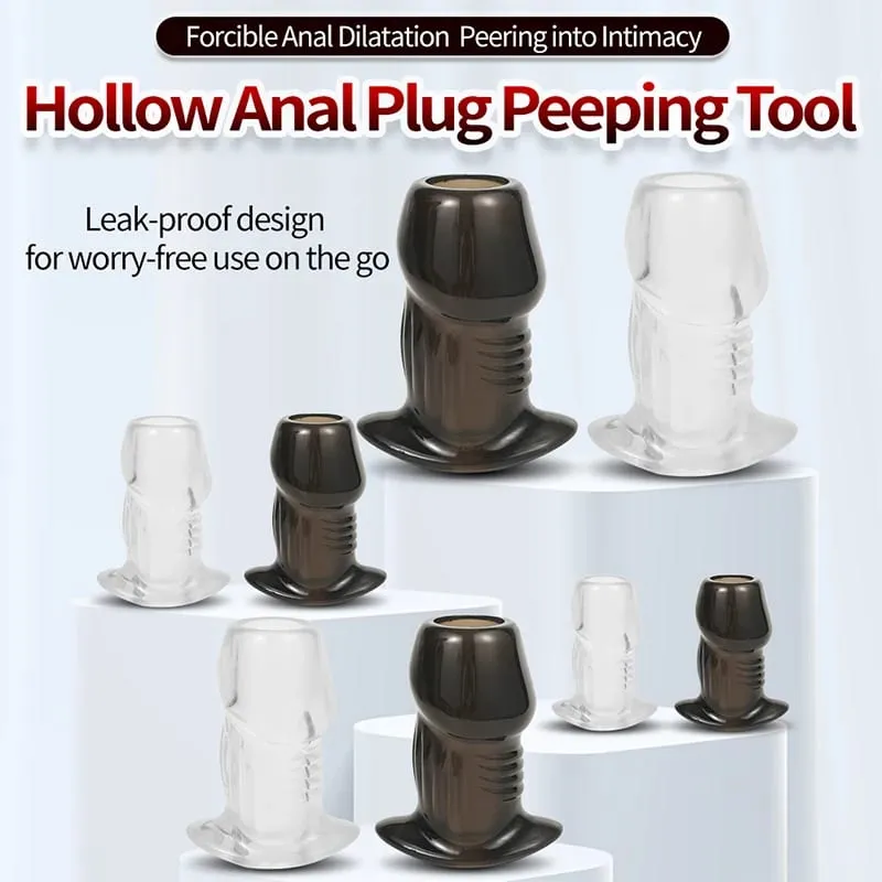 Κοίλο πώμα πρωκτικού βύσματος Μαλακό Speculum Peeking Butt Expander Anus Dilator Enemator για γυναίκες Άνδρες Gay Sex Toy Sex για Γυναίκες Άνδρες