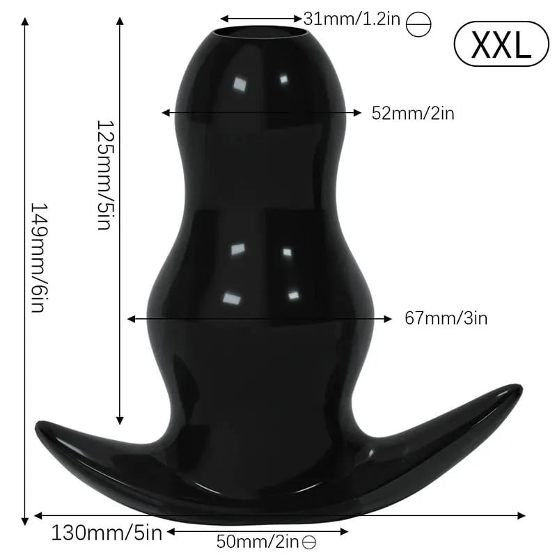 5 Sizes Hollow Anal Plug/Dilator/Dildo Soft Speculum Prostate Massager Butt Plug Set Intimate/Enema Sex Toys For Women Men Gay