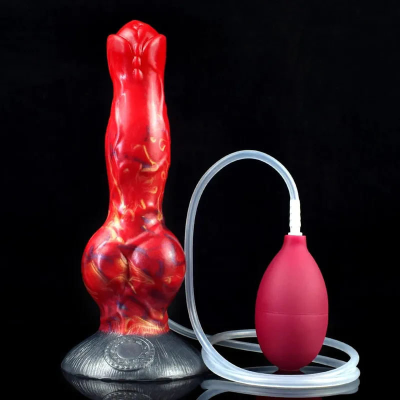 Ejaculation Anal Plug Dog Knot Dildo with Strong Sucker Vaginal Stimulation Squirting Penis Erotic Adult Sex Toys 18+ — image 12