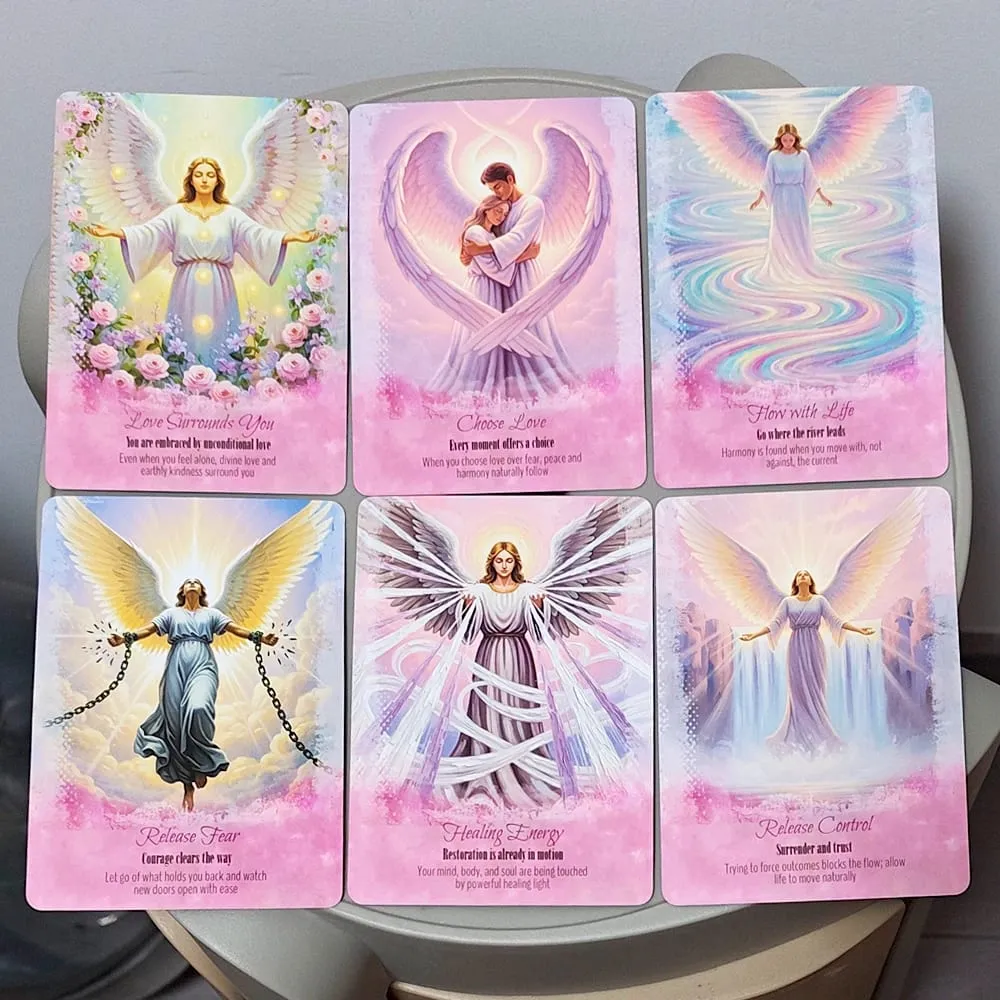 Angels Guidance Oracle Deck - 44 Cards with Guidebook Inspiration Divination Cards in Tin Box for Spiritual Growth — image 3