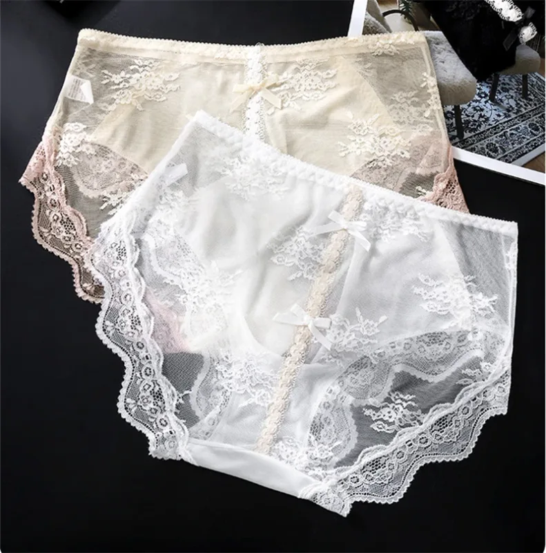 adults 18 plus size men's underwear Ice silk cuecas masculino 3D convex bag cueca color blocked lace mesh calzoncillos hombre