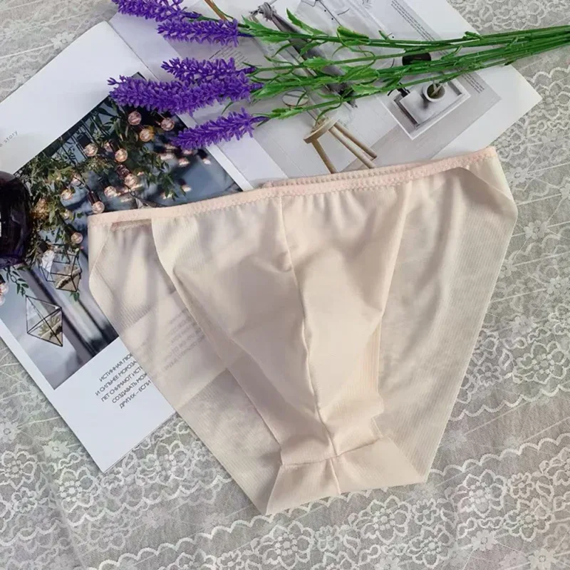 Comfortable Bulge Pouch Men High Cut Transparent Underwear Mesh Panties Underpants Fashion Seamless Lingerie Man — image 18
