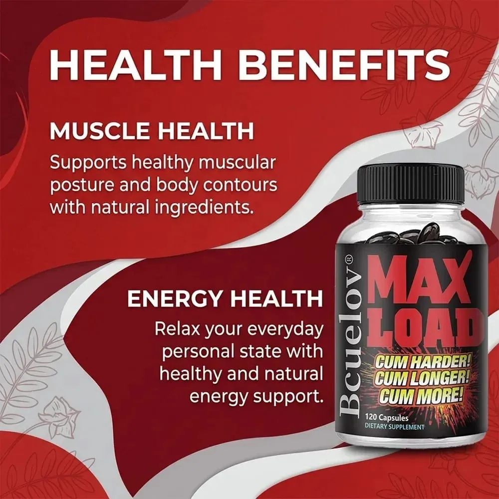 Men's Energy Supplement - Strength and Endurance Support During Exercise | Muscle Mass Non-GMO