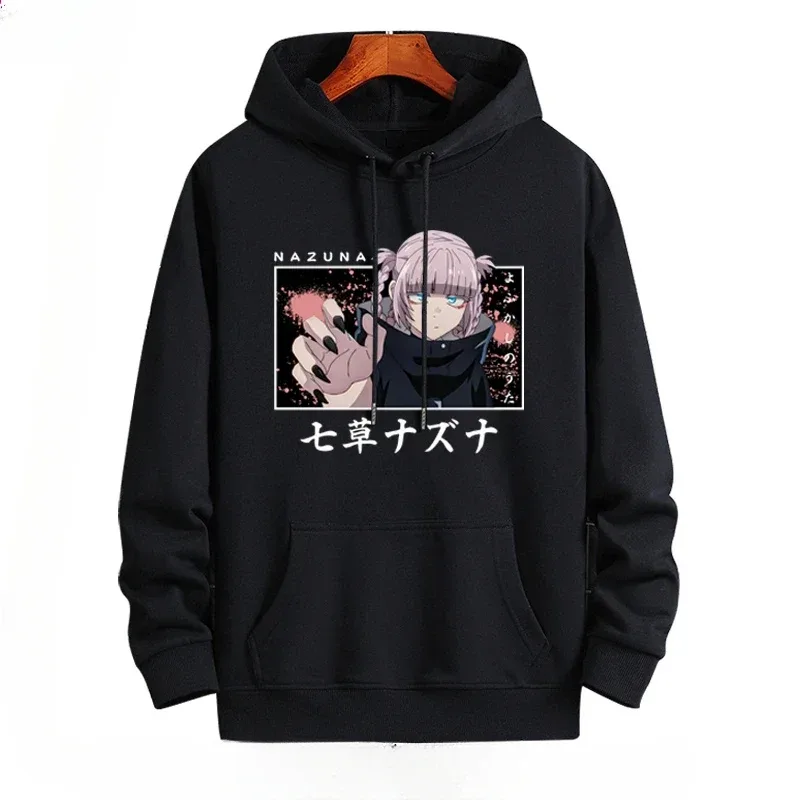 Y2K Anime CALL OF THE NIGHT Nazuna Nanakusa Funny 까마귀 힙합 그래픽 스웨터 Poleron Hombre Street Harajuku Tracksui