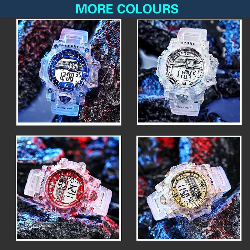 Waterproof Men Sport Watch Men's LED Digital Watches Luminous For Man Student Date Army Military Clock Relogio Masculino
