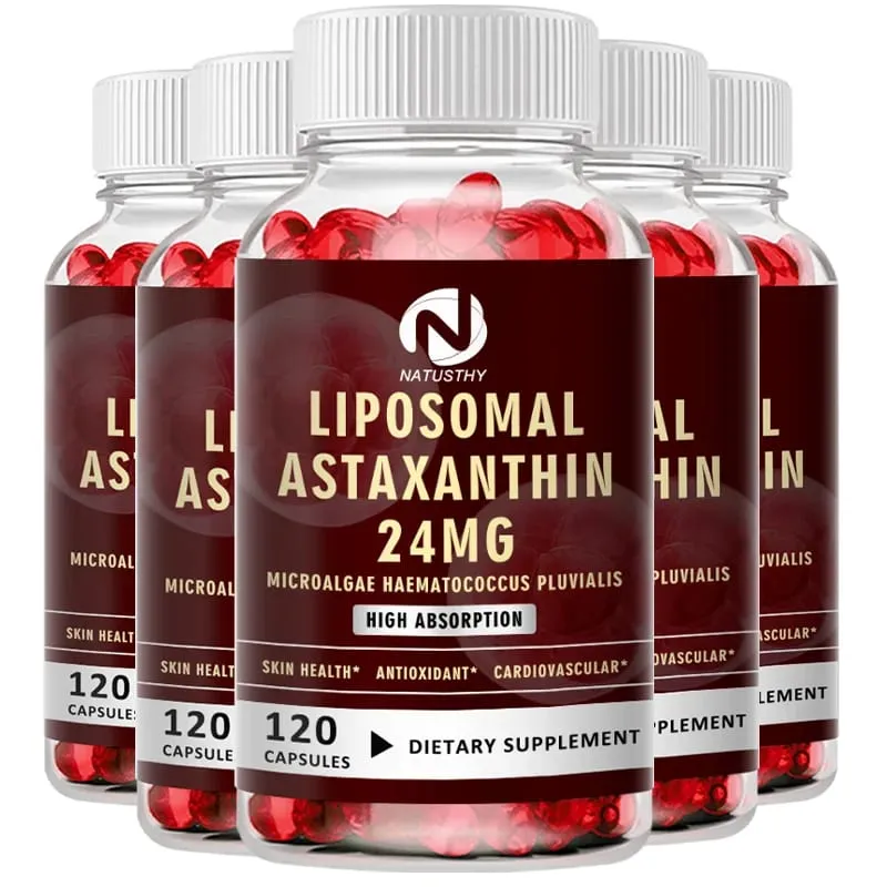 קפסולת Haematococcus Pluvialis Astaxanthin - Liposomal Astaxanthin 24mg - נוגד חמצון טבעי בריאות העור והעיניים ובריאות החיסון — image 9