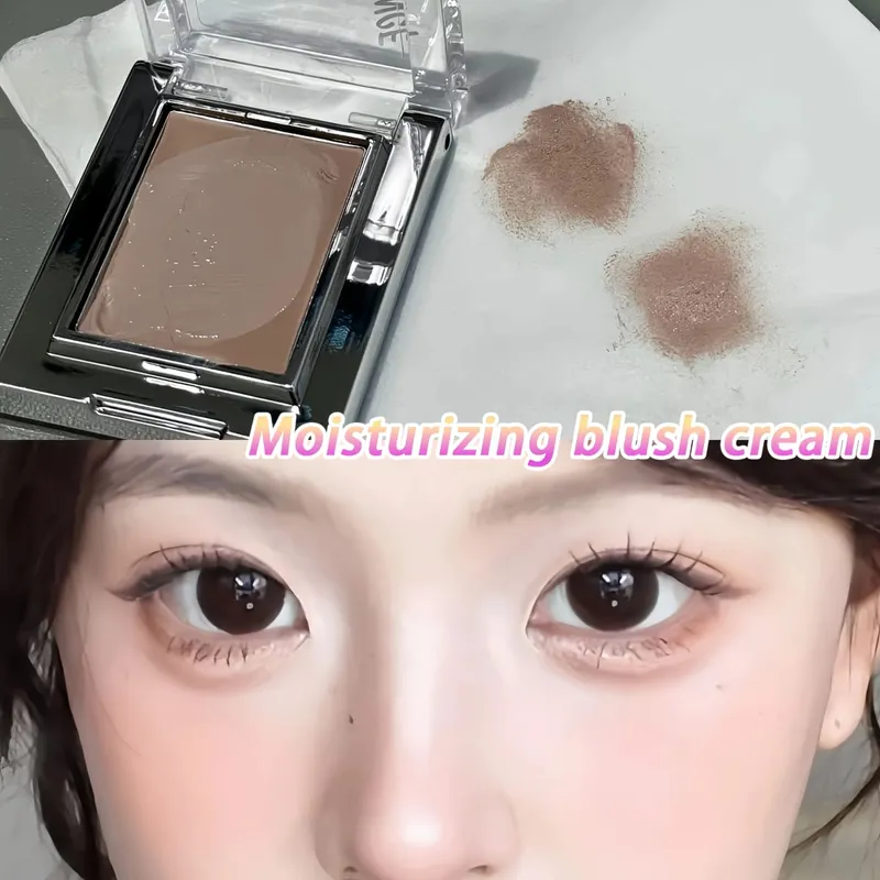 Herorange Misty Matte Cream Blush with Makeup Brush Set Low Saturation Matte Texture Brighten Skin Create γοητευτικές εμφανίσεις μακιγιάζ — image 3